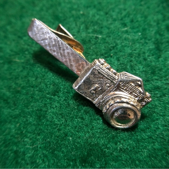 vintage silver tone Nikon camera tie clip - Picture 2 of 5